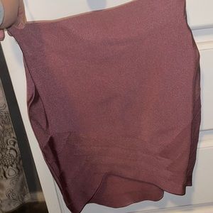 Bodycon mauve skirt, size large, used once